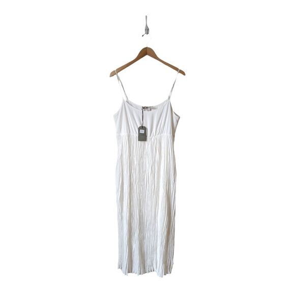 All Saints White Pleated Dress - Picture 3 of 15